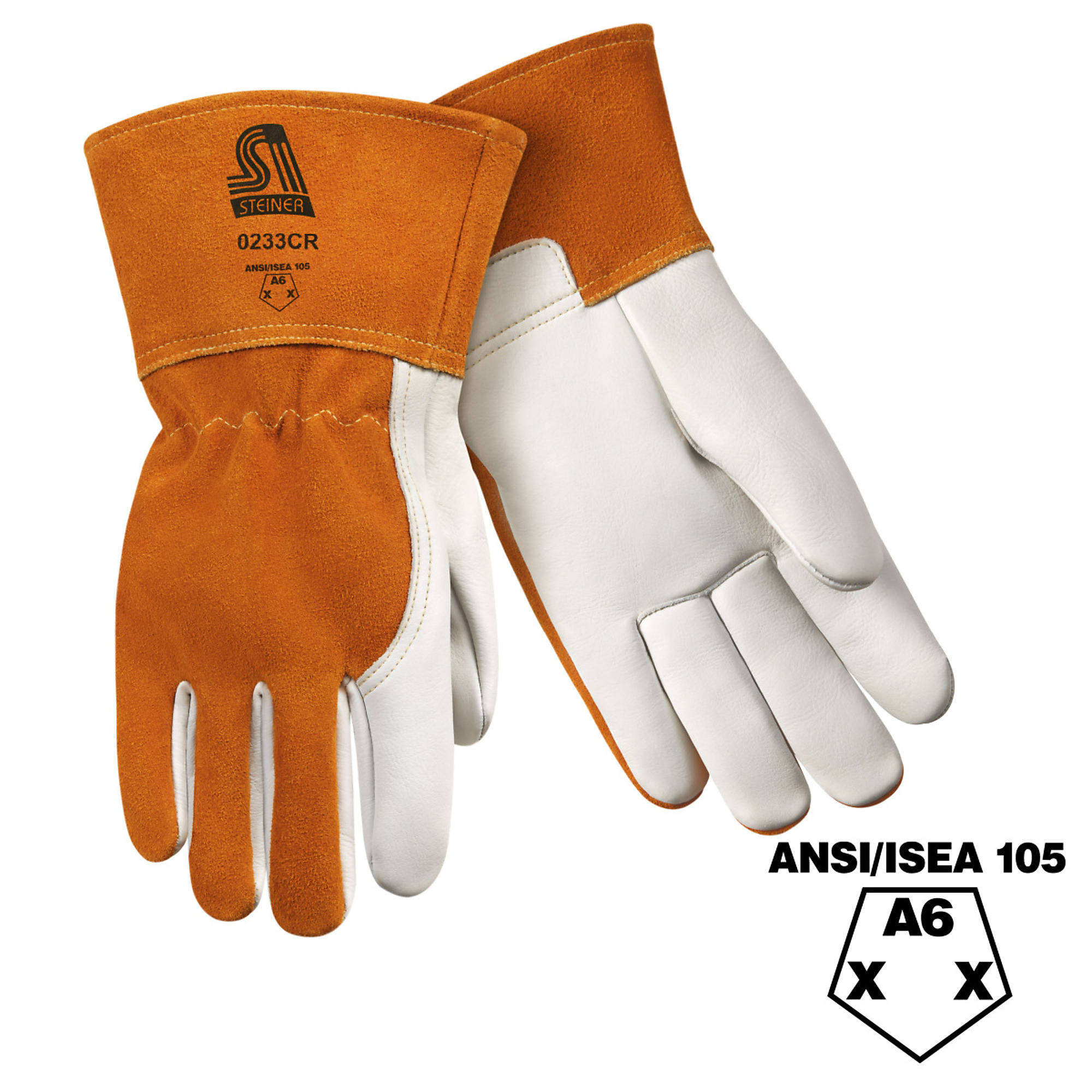 Steiner MEGA MIG GLOVE 2XPREM COW A6 CUT RESIST LINED 3.5"